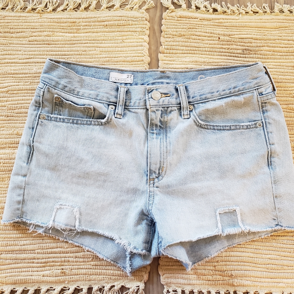 Gap Mid Rise Jean Shorts